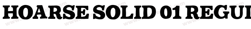 Hoarse Solid 01 Regular字体转换